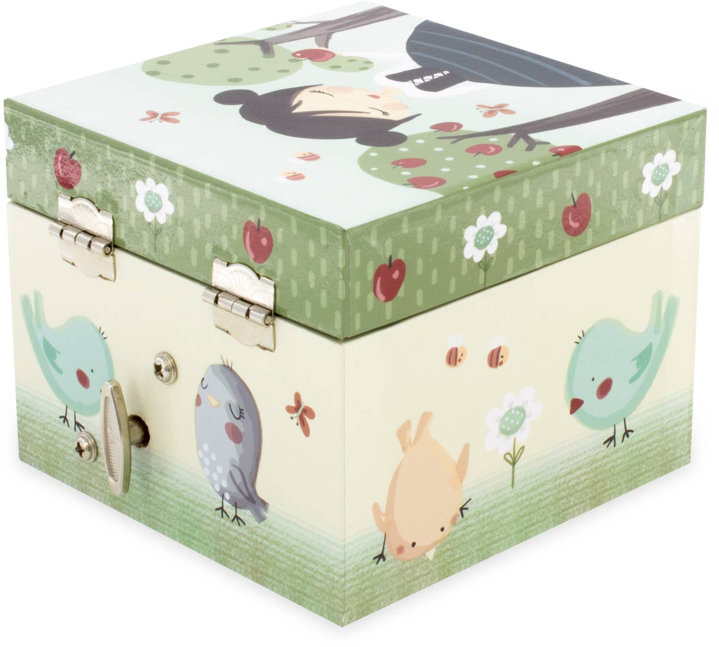 Musiksmyckeskrin för barn – Äppelflicka med låda