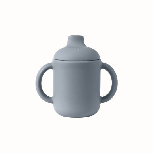 Barababy Gender Neutral Sage Baby Silicone Mug - Real Training Mug