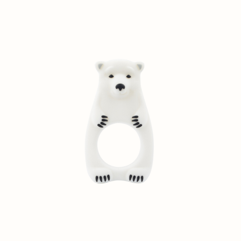 Only Baby Silicone Ice Bear Baby Teether - Nordic style, perfect for newborns, soothing during teething, ecological and safe, BPA free