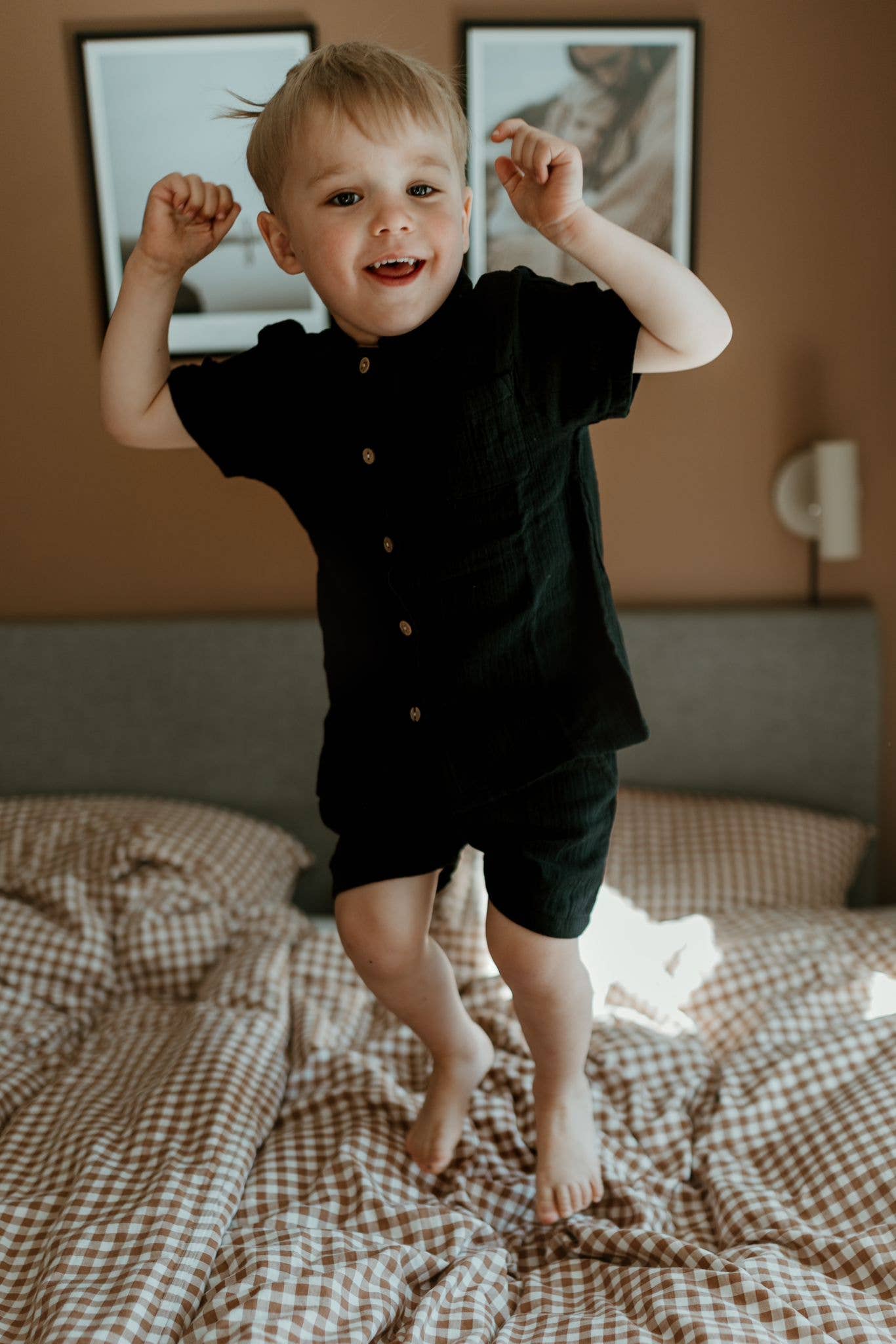 Blakie skjorta i ekologisk bomull – svart, från Lil' Paradise Copenhagen