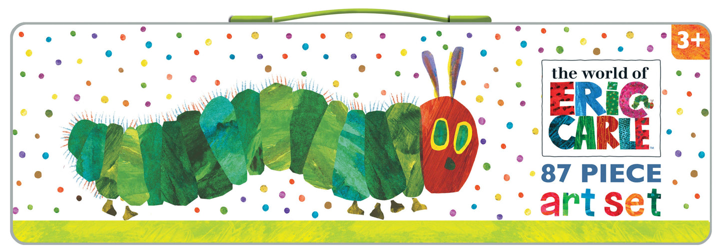 Eric Carle målar- och konstnärsset för barn – 87 delar (The Very Hungry Caterpillar)