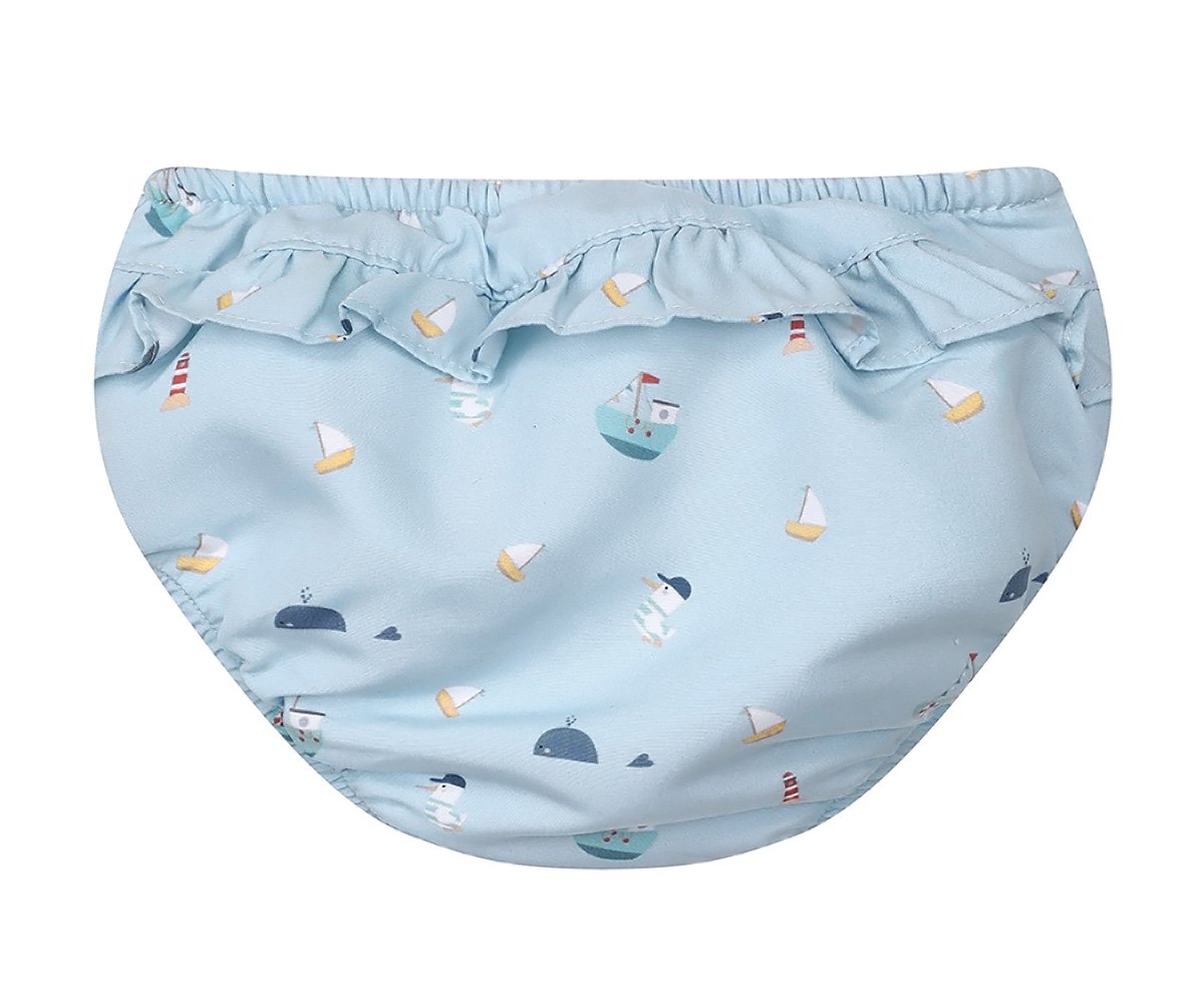 Badblöja Barn Med Volang Tutete Fishing Boat 18–24 månader – UPF 50+