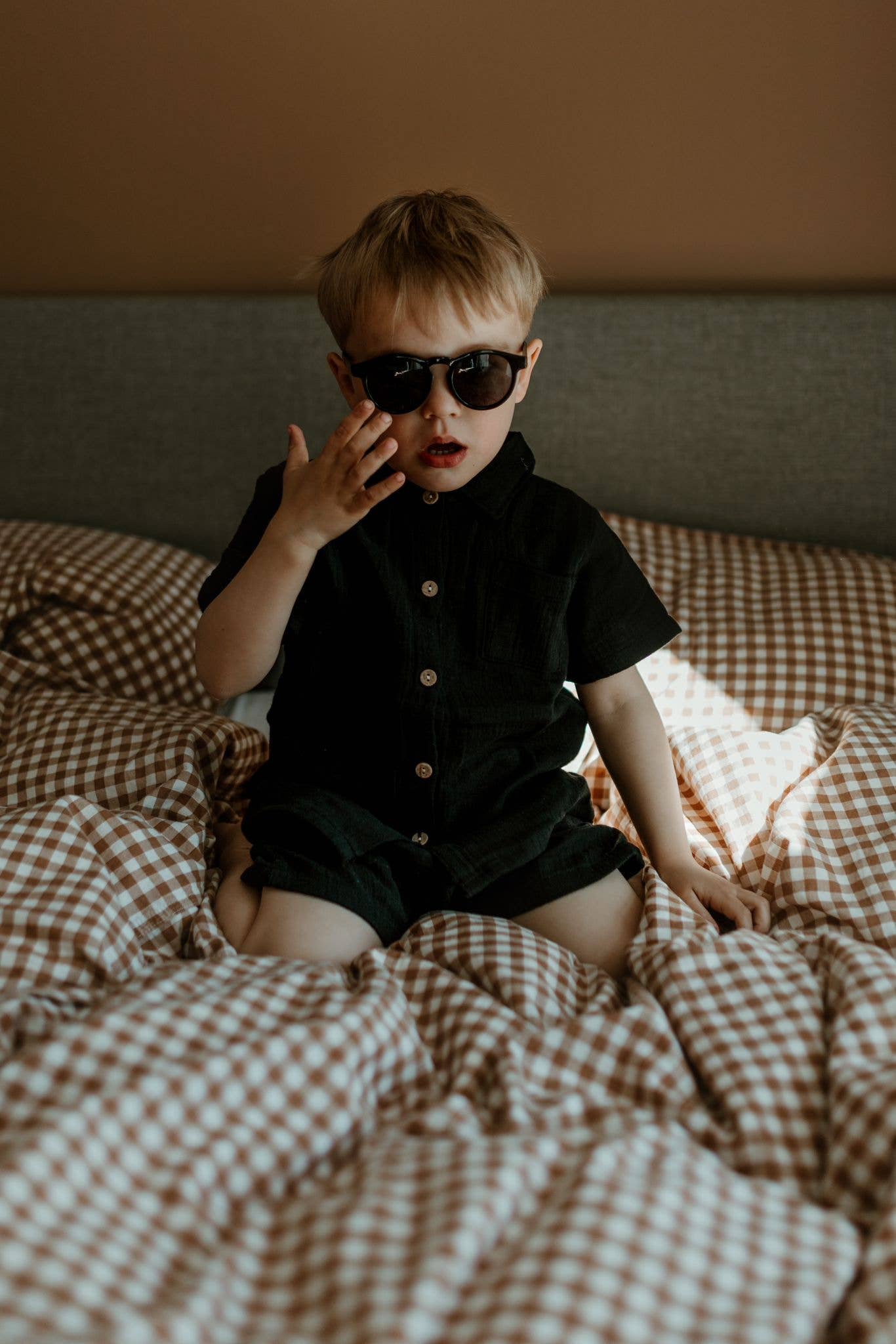 Blakie skjorta i ekologisk bomull – svart, från Lil' Paradise Copenhagen