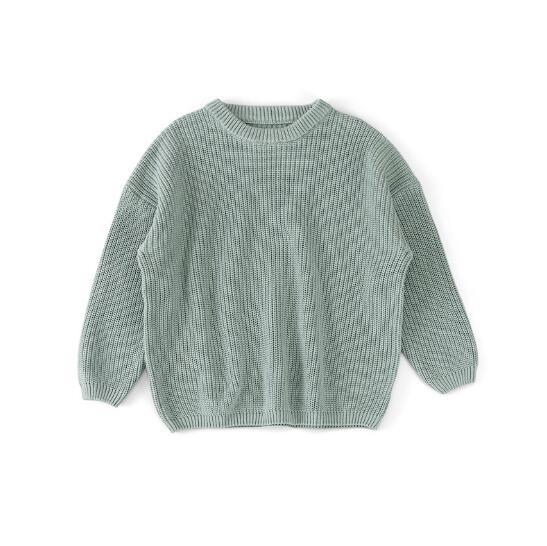 Cozy and Stylish Cotton Knit Sweaters for Toddlers in Beautiful Colors and Oversize Fit