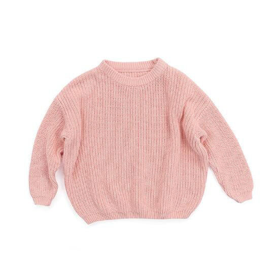 Cozy and Stylish Cotton Knit Sweaters for Toddlers in Beautiful Colors and Oversize Fit