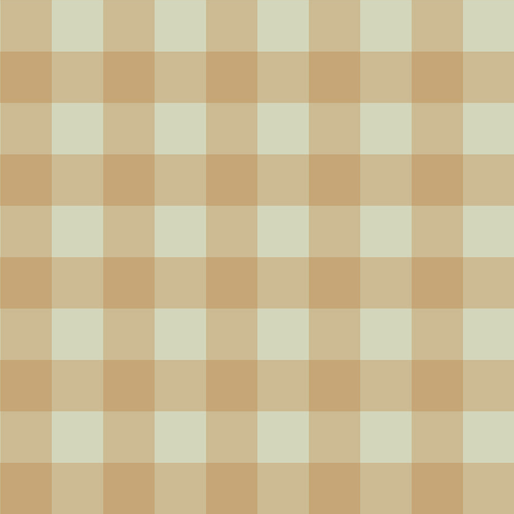 Tapet Barnrum - Check Brown/Green | Smårutig Rutig Tapet i Varma Bruna och Gröna Toner | Remsa 280×100 cm