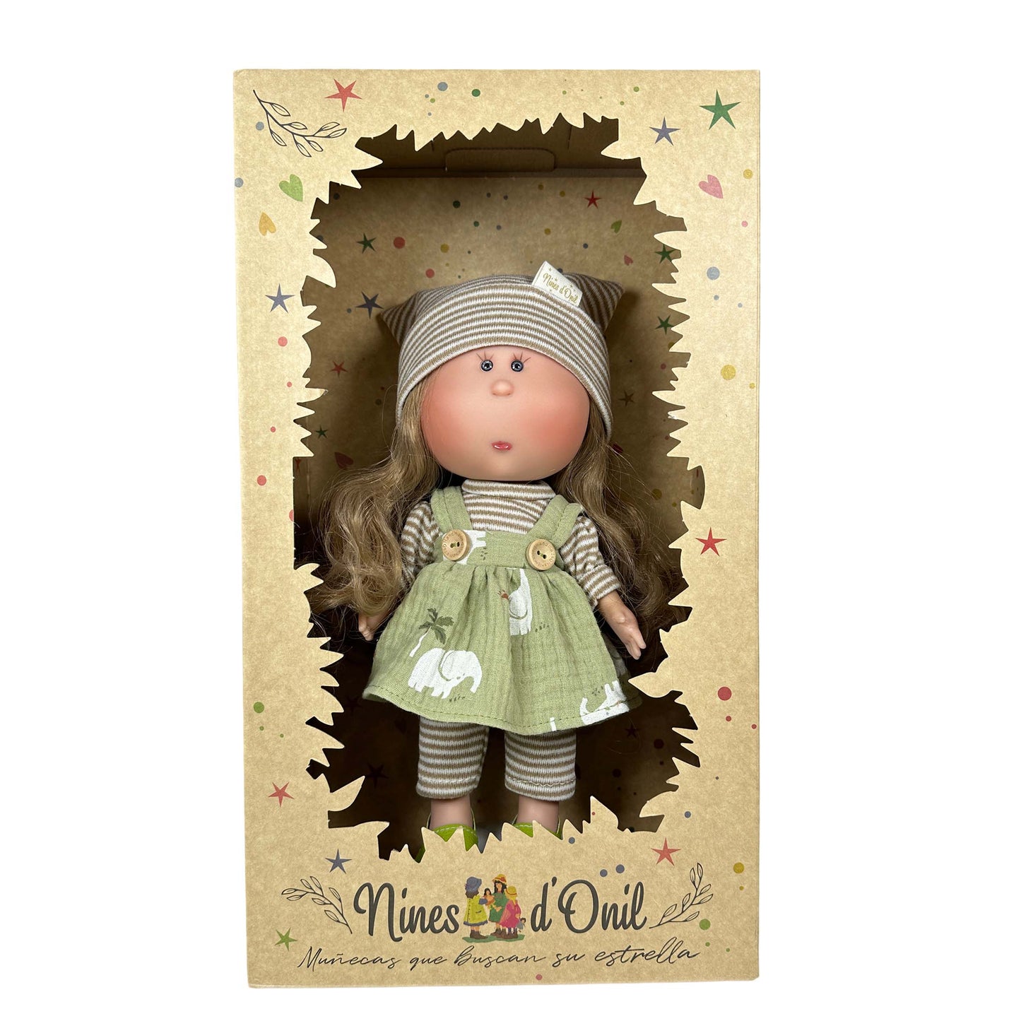 Docka “Mia – My Doll Farmer” 30 cm – handgjorda badbar vinyl