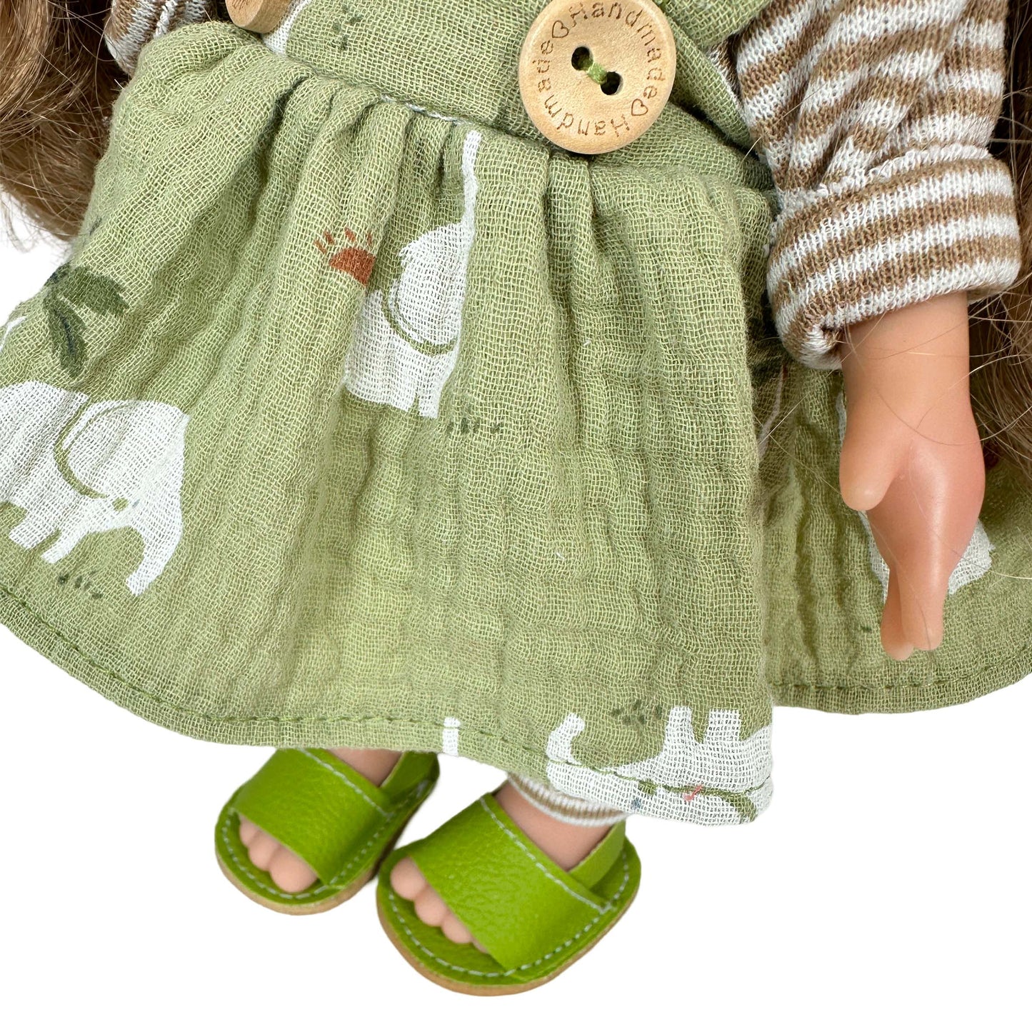 Docka “Mia – My Doll Farmer” 30 cm – handgjorda badbar vinyl