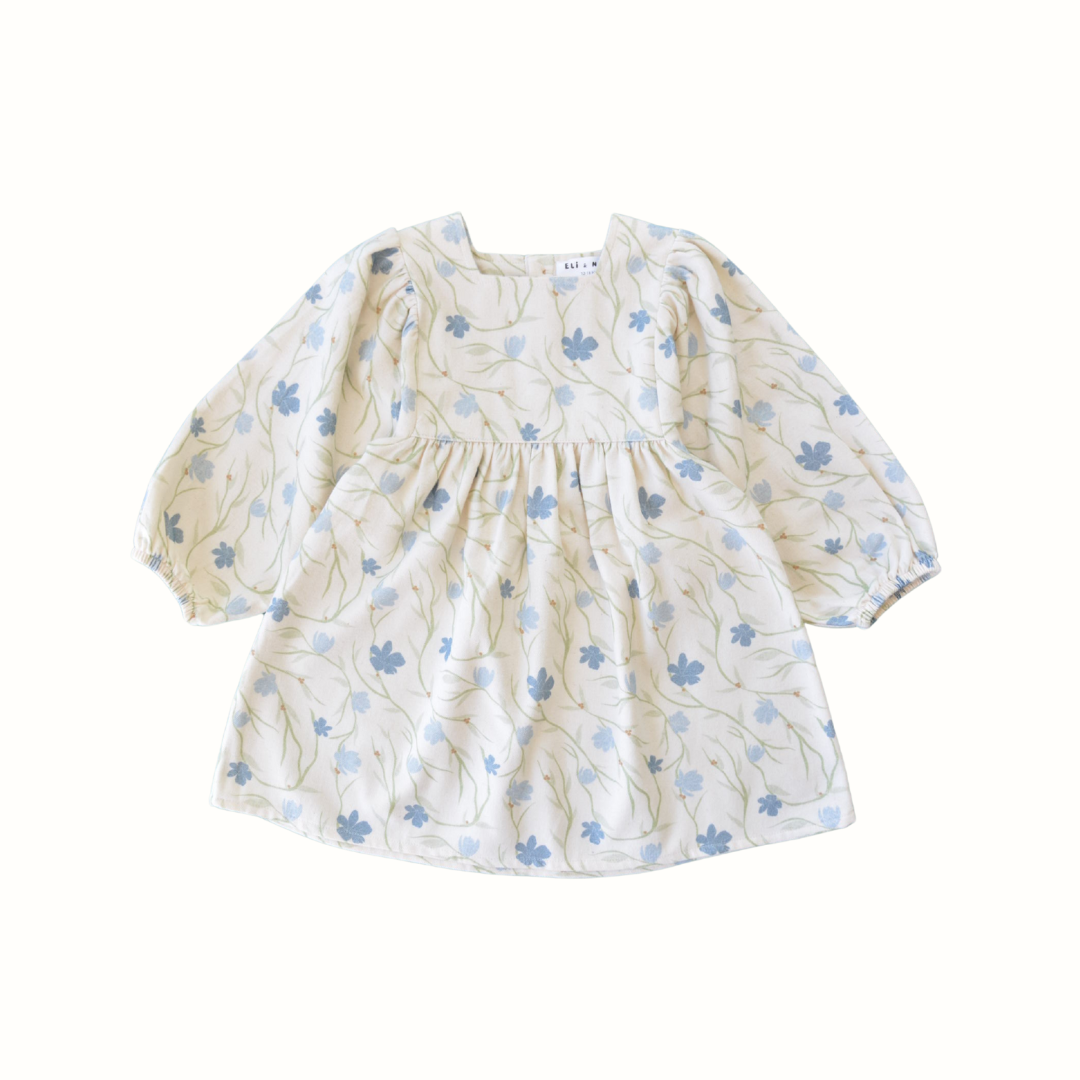 Aurore – Blommig baby- och småbarnsklänning i OEKO-TEX-certifierad bomull, 12 månader–3 år