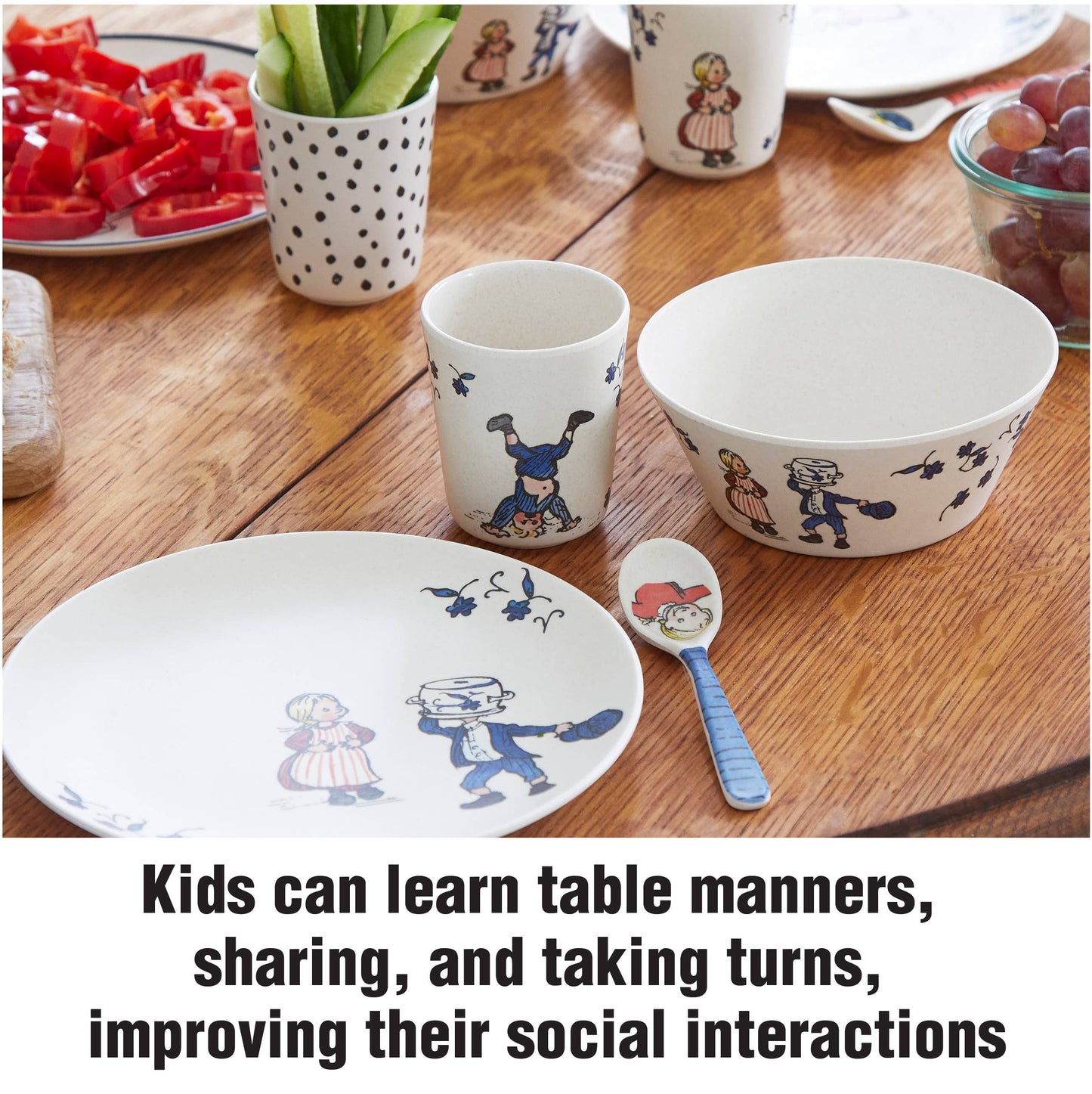 Emil i Lönneberga melamin måltidsset för barn – 5 delar