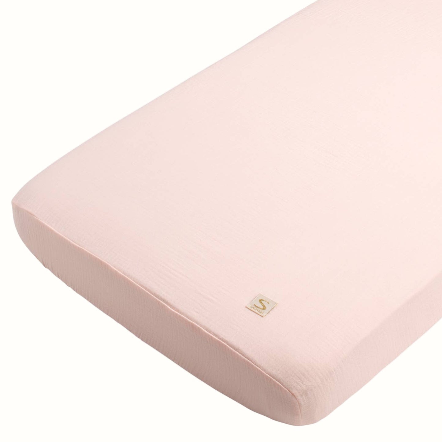 Ekologiskt dra-på-lakan för baby – UNI Rosa Pétale