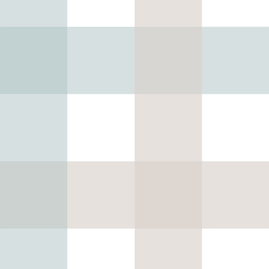 Tapet Barnrum - Provence Check Beige/Blue | Stor Rutig | Remsa 280×100 cm