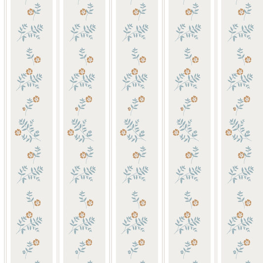 Tapet Barnrum - French Cottage Flowers | Blommig Randtapet | Remsa 280×100 cm (Non-woven)