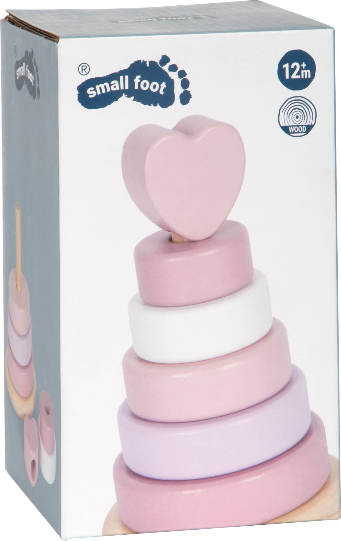 Stapeltorn rosa med hjärta – small foot, bild 6