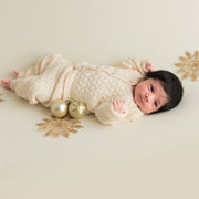 Stickat babyset Ecru i ekologisk bomull | Micu Micu – produktbild 5