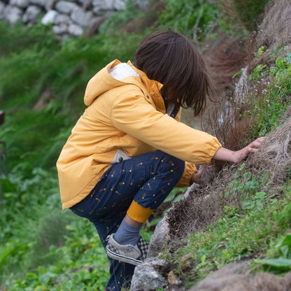 Vinterjacka barn – Gold Recycled Waterproof (100% återvunnen & vattentät 5 000 mm) | Little Green Radicals