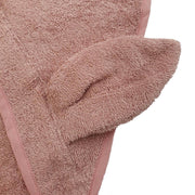 Ekologisk badcape Kanin – Pale Mauve – Summerville organic – detaljbild 5