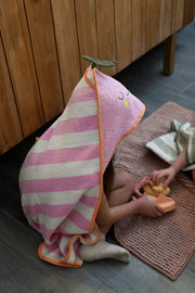 Kapu-handduk Mandy Mandarine – ekologisk bomull – produktbild 4