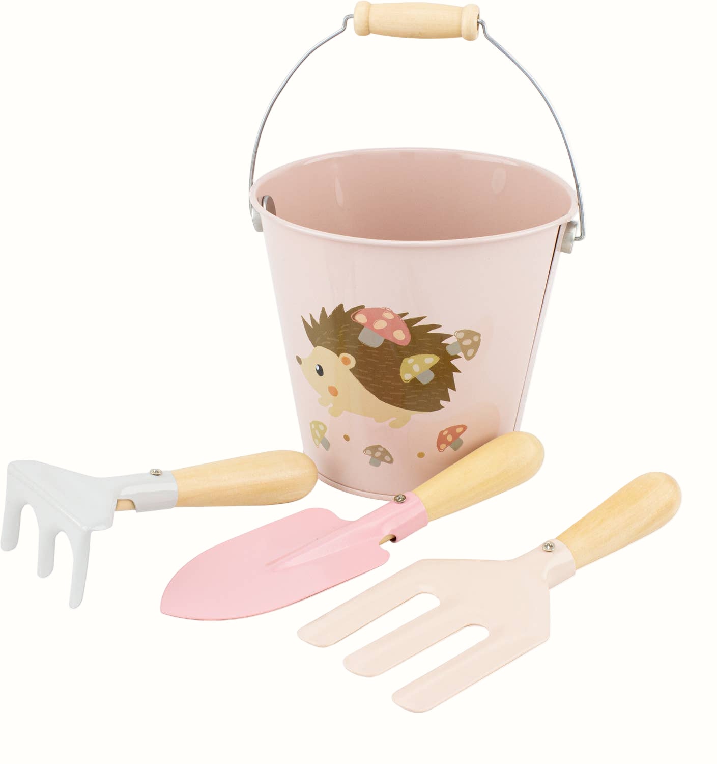 Trädgårdsset för barn – Igelkott med hink och verktyg