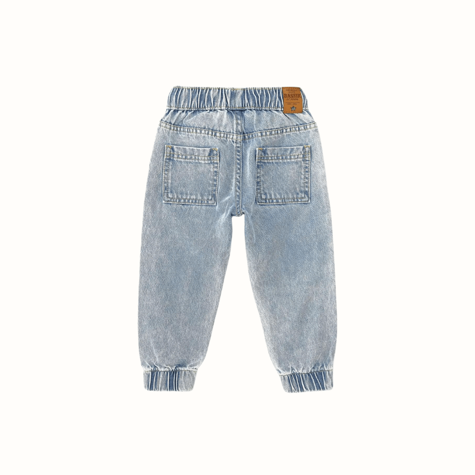 Barcelona loose fit jeans för barn i denim – Charangas – bild 3