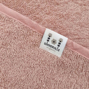 Ekologisk badcape Kanin – Pale Mauve – Summerville organic – detaljbild 4