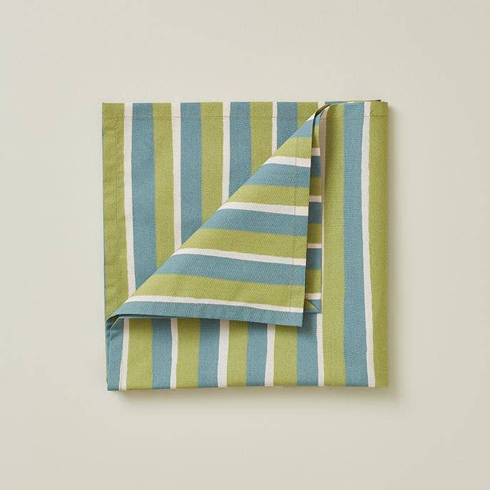 Barnservett Färglek Blå/Grön – 47x47 cm | Sylvie Thiriez | OEKO-TEX®