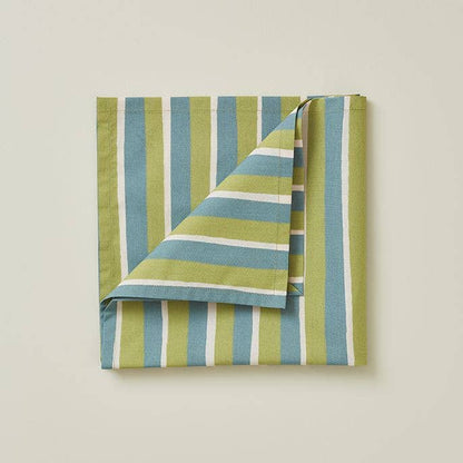 Barnservett Färglek Blå/Grön – 47x47 cm | Sylvie Thiriez | OEKO-TEX®