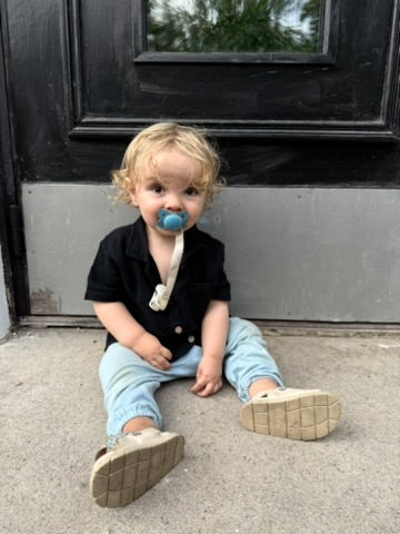 Blakie skjorta svart i ekologisk bomull – Lil' Paradise Copenhagen – detaljbild 6