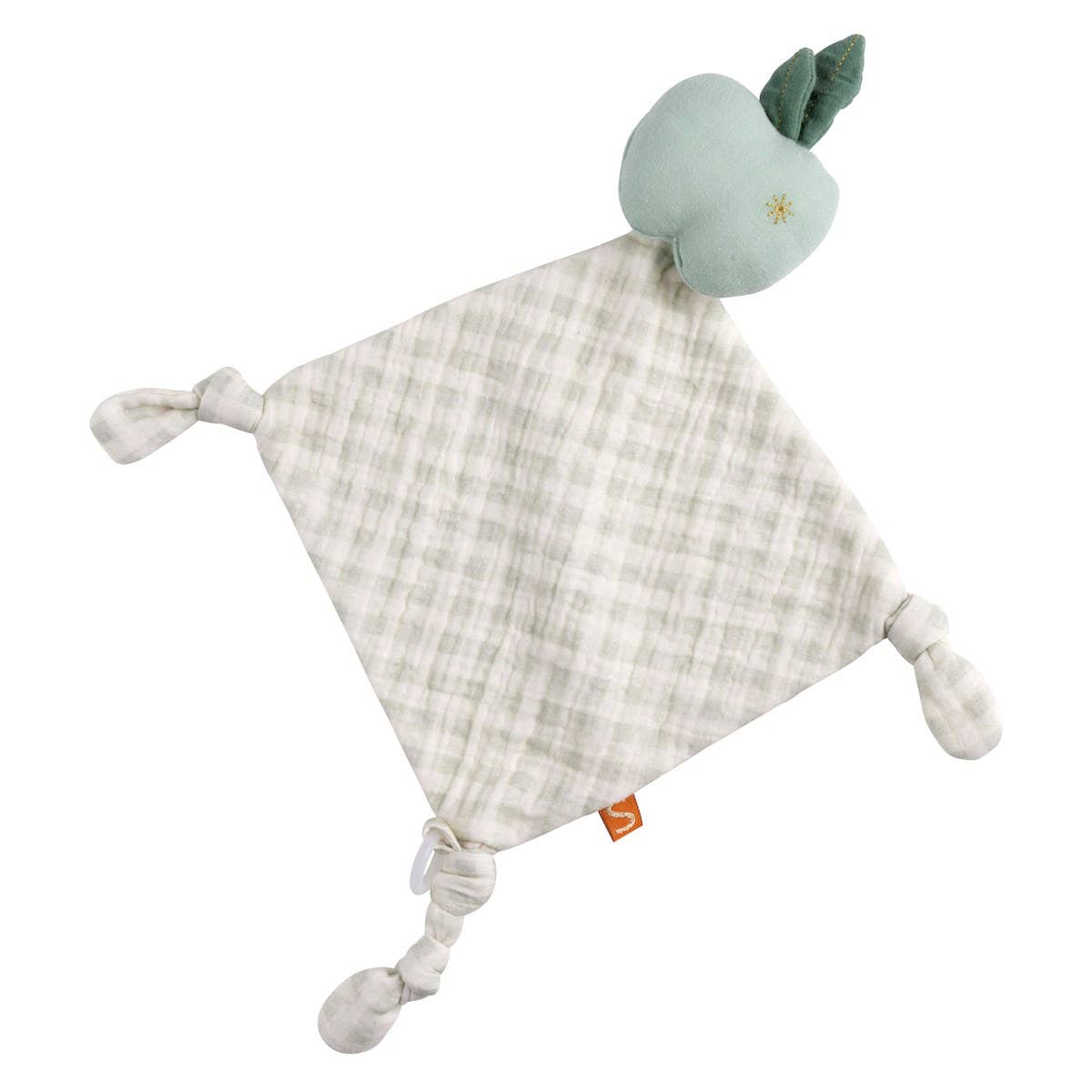 Snuttefilt – Botanica Apple i bomullschiffong (40×46 cm)