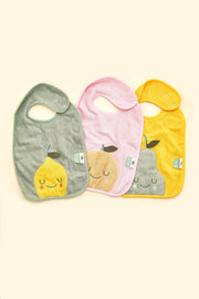 Babyhaklapp Lola Lemon i frotté – the cotton cloud – detaljbild 6