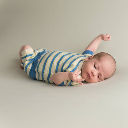 Babykläder Nyfödd Blå – Ekologiskt T-shirt & Shorts Set | Micu Micu
