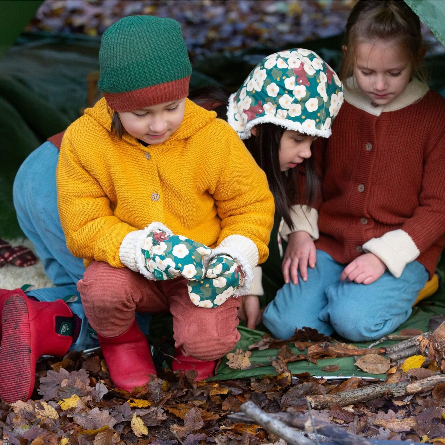 Hedgerow sherpa-vantar för nyfödd (0–6 mån) – ekologiska & varma