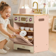 Mini barnkök rosa i trä | – produktbild 3