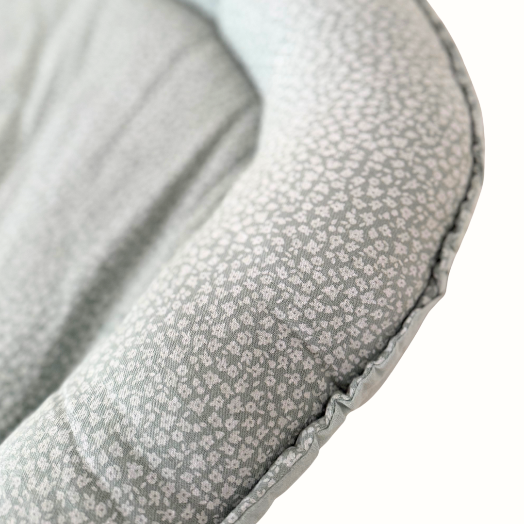 Babynest newborn – Mint in organic cotton 90x55