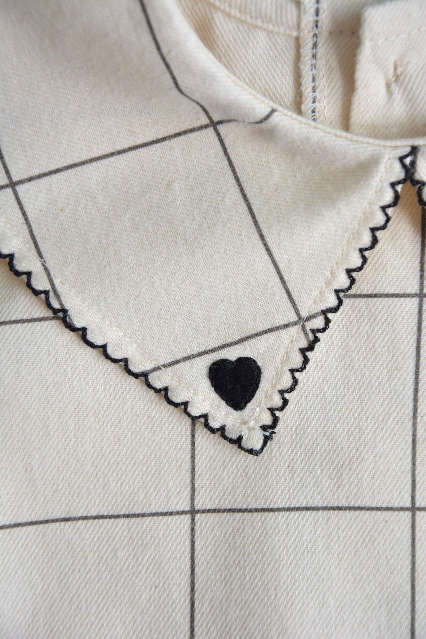 Dalila blus baby/flicka i rutigt mönster – Bomull OEKO-TEX®