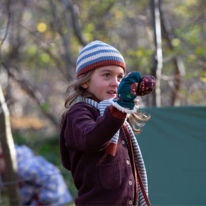 Little Green Radicals EU - Red Foxes Sherpa Lined Mittens