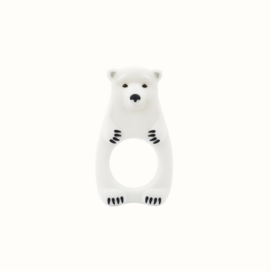Only Baby Silicone Ice Bear Baby Teether - Nordic style, perfect for newborns, soothing during teething, ecological and safe, BPA free