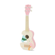 Rosa ukulele Iris i trä för barn