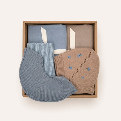 Ekologisk presentbox till nyfödd – Blue Cloud
