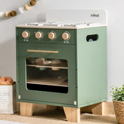 Leksaksugn Vintage Green i trä – BaraBaby, bild 2