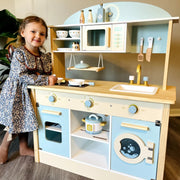 Barnkök blått med tvättmaskin | ROBUD – produktbild 2