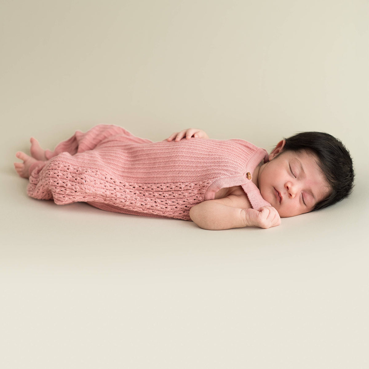Babyromper Bubblegum Pink i ekologisk bomull | Micu Micu