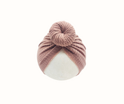 Turbanmössa med rosett för baby – BaraBaby – detaljbild 3
