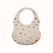 Silikonhaklapp för baby i mönstrad design – BaraBaby