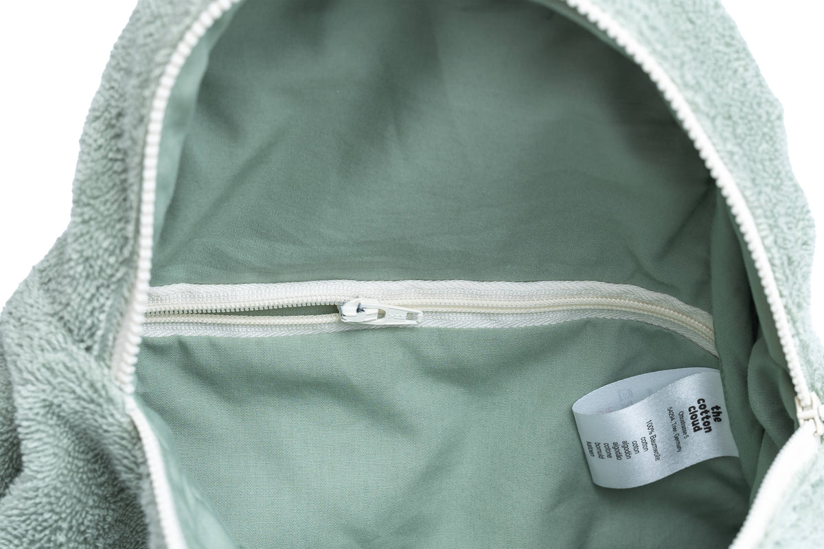 Barnryggsäck Pedro Pear i frotté – the cotton cloud – detaljbild 8