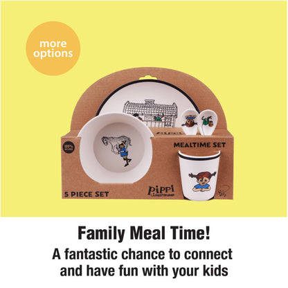 Emil i Lönneberga melamin måltidsset för barn – 5 delar