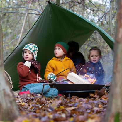 Hedgerow sherpa-mössa för nyfödd (0–6 mån) – ekologisk & varm