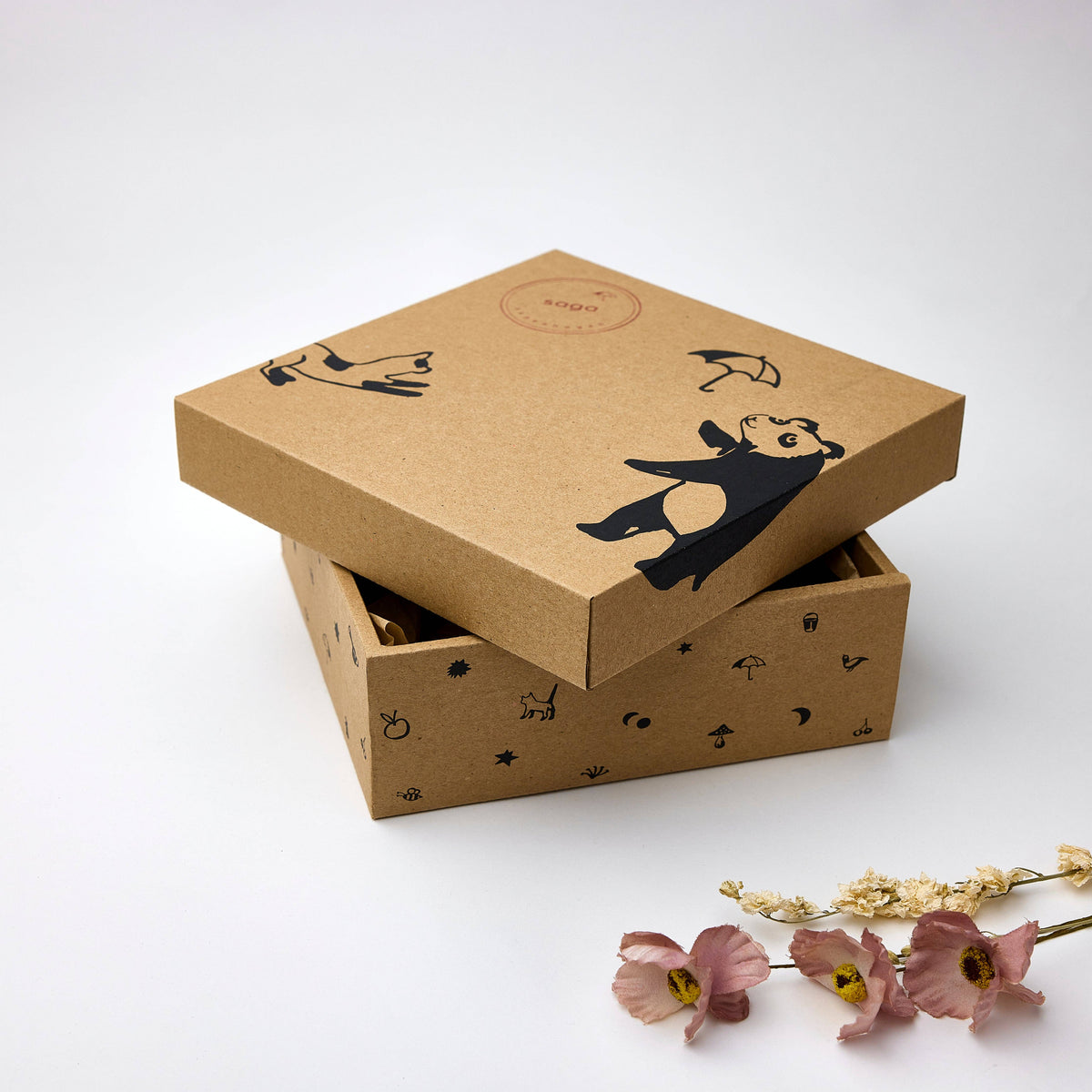 Newborn gift box Little Sunshine – with muslin | Saga Copenhagen