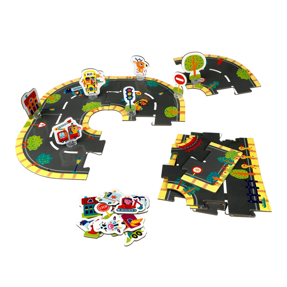 My Big Road vägpussel – 74 delar – Barbo Toys, bild 3