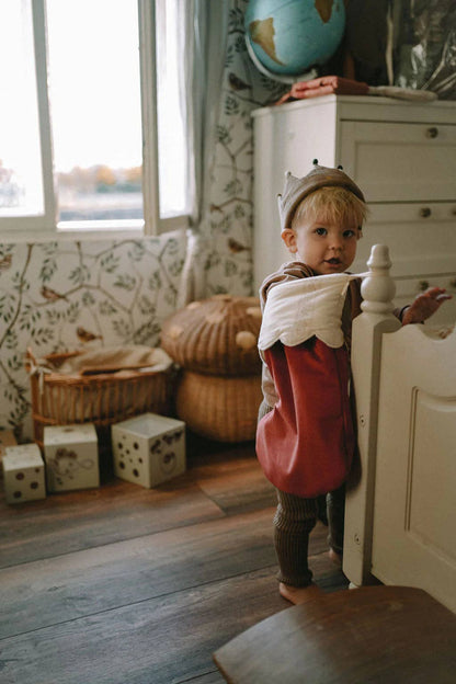 Julstrumpa Rouge i Sammet & Japansk Bomull | 37 cm med Upphängning